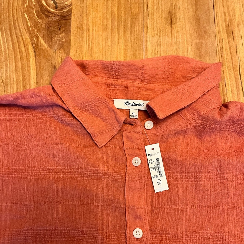 BRAND NEW XL Madewell button down shirt